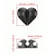 2Piece HeartShaped Mini Cable Winder Set Decorative USB Charging Cable Clips Desk Tidy Organizers 4