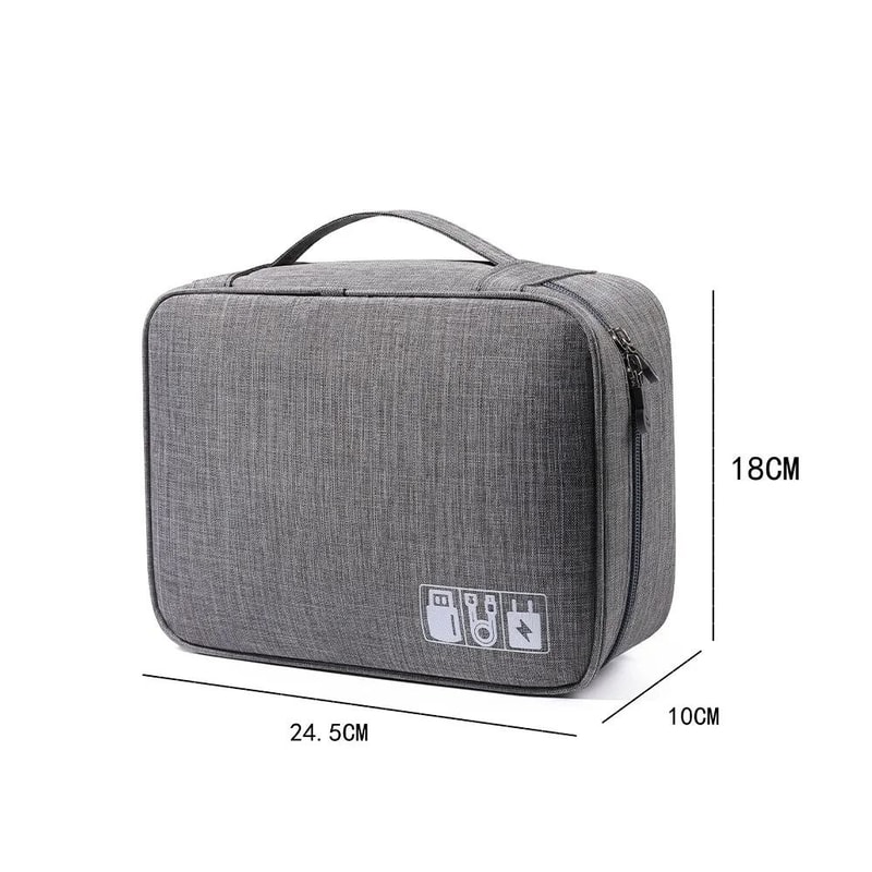 Portable Electronic Organizer Waterproof Travel Storage Bag For USB Chargers Data Lines 6
