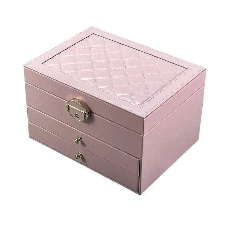 HighEnd Jewelry Box LargeCapacity MultiLayer Drawer Organizer With Oxidation Finish 3