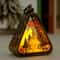 Mini Christmas LED Triangle Lantern Festive Santa Snowman Table Ornament Party Scene Prop 13