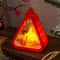 Mini Christmas LED Triangle Lantern Festive Santa Snowman Table Ornament Party Scene Prop 16