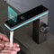 Digital Display Bathroom Basin Faucet Intelligent LED Brass DeckMounted Hot Cold Mixer Tap 0