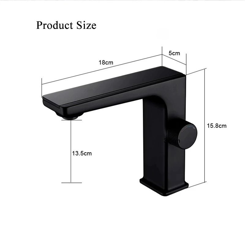 Digital Display Bathroom Basin Faucet Intelligent LED Brass DeckMounted Hot Cold Mixer Tap 4
