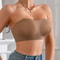 Strapless PushUp Bra Seamless Ice Silk Invisible Top With Removable Padding AntiSlip Design 4