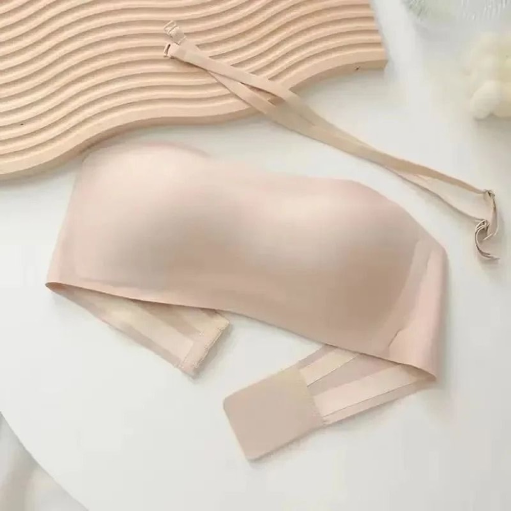 Seamless Tube Top Bra Wireless Strapless PushUp Lingerie With AntiSlip Technology 4