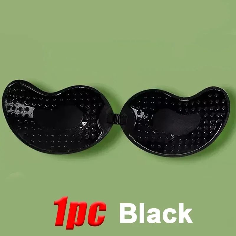 Invisible Strapless Adhesive Stick Bra Seamless PushUp Silicone Lingerie Nipple Covers 5