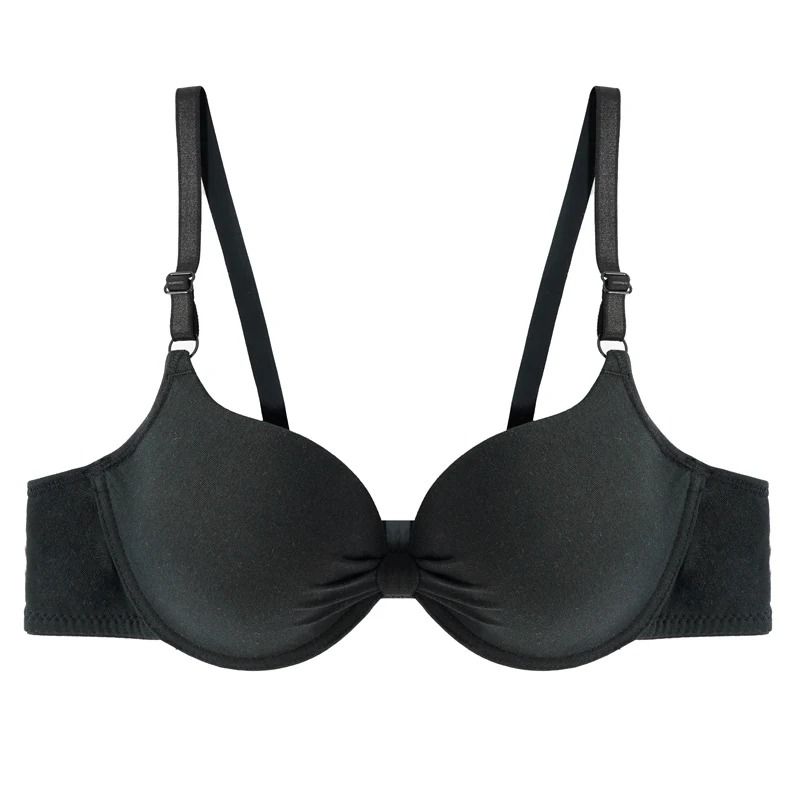 PushUp Bra For Small Breasts Deep V Underwire Bra For Gathering Enhanced Silhouette 7