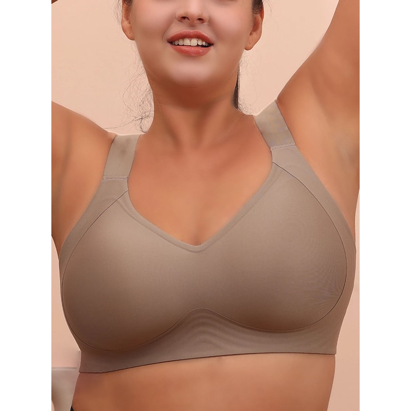 Big Breasted Sleeping Bra Seamless Plus Size AntiSagging Yoga Exercise Vest 2