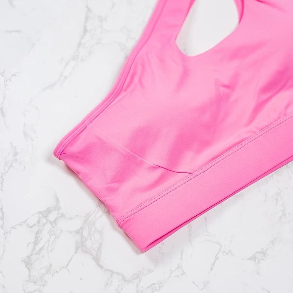 OneShoulder Sculpting Sports Bra Yoga Vest 1