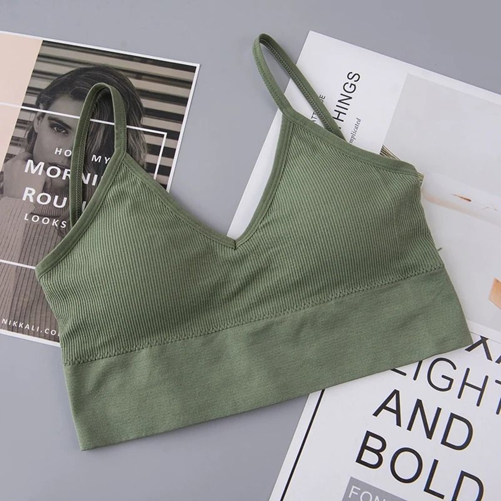 Seamless Athletic Crop Top Bralette 13