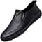 Mens PU Leather NonSlip Walking Loafers 1