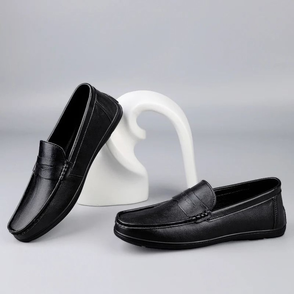 Mens Genuine Leather Luxury Dress Loafers 7