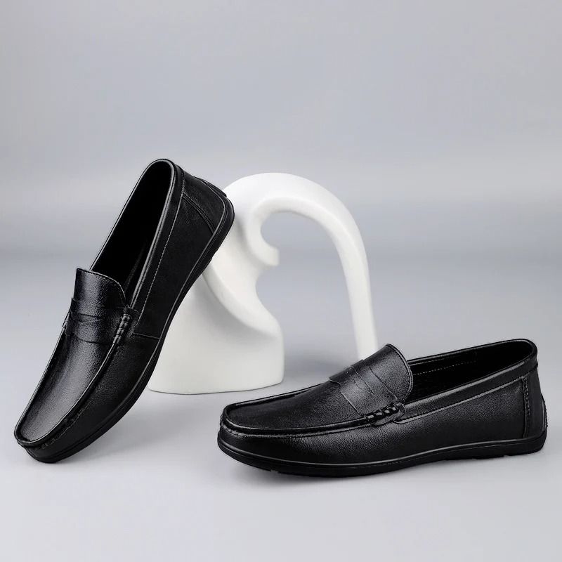 Mens Genuine Leather Luxury Dress Loafers 7