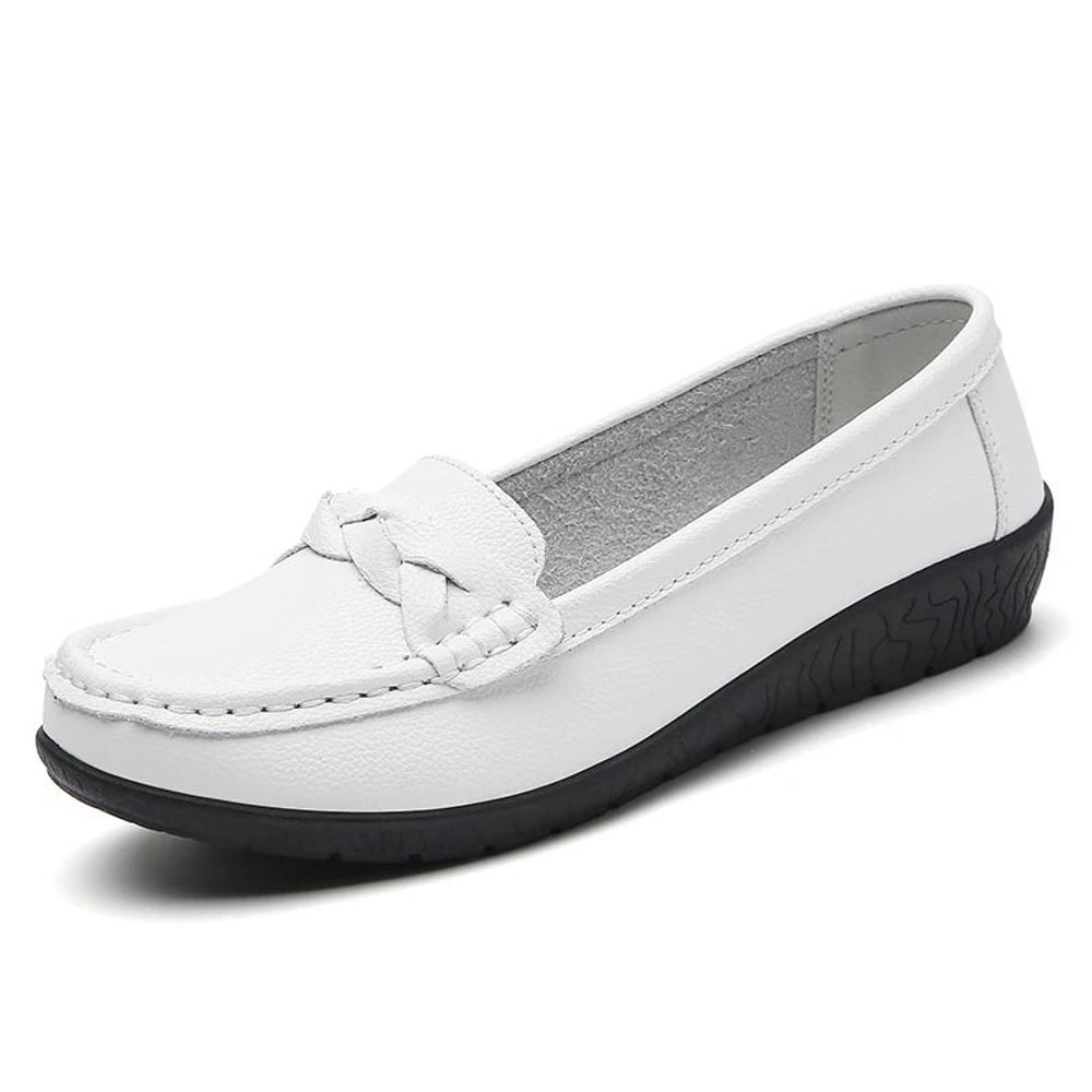 Womens Soft Leather Casual Loafers 5