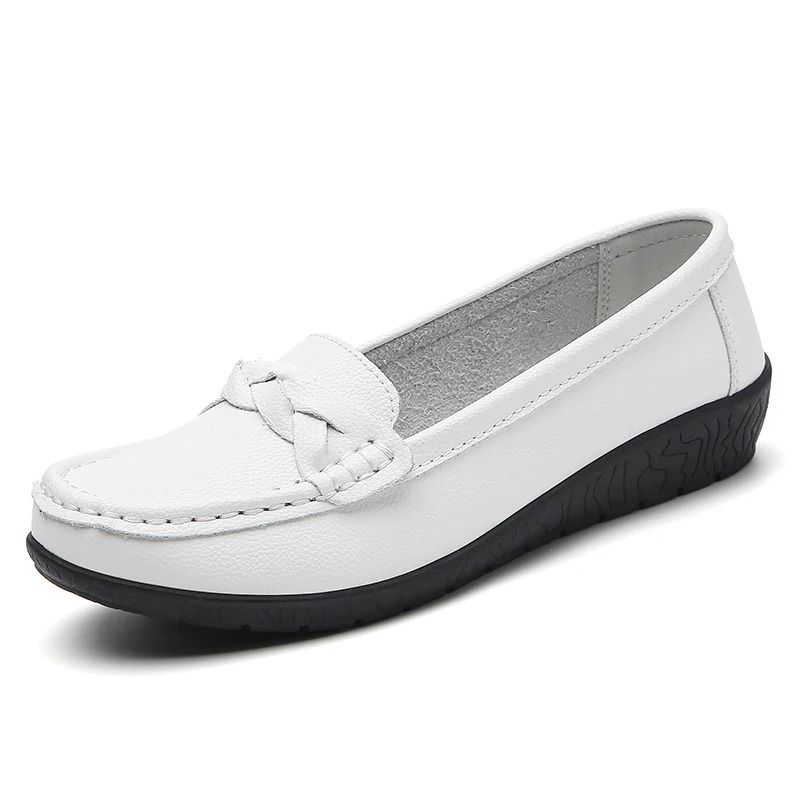 Womens Soft Leather Casual Loafers 5