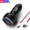 80W Dual USB SuperVOOC Fast Car Charger 10