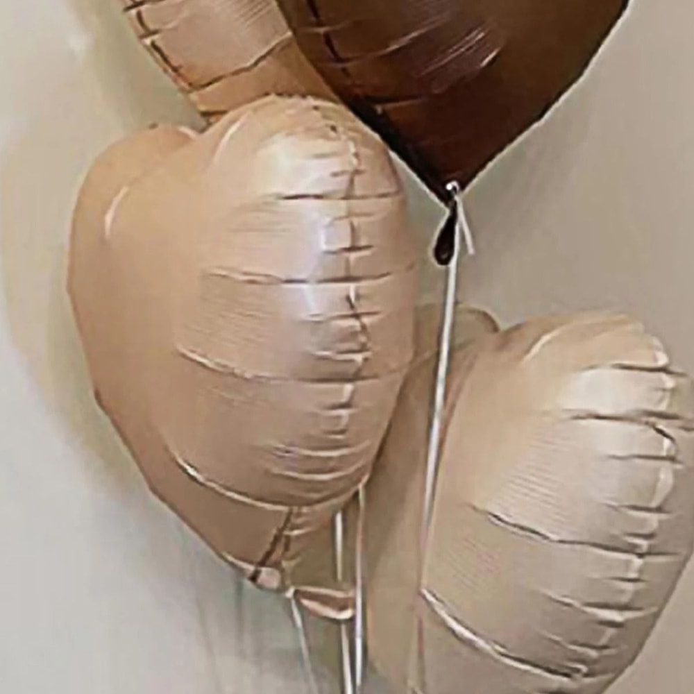 5Piece 18Inch Retro Heart Foil Balloons 3