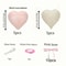 22Piece Pink And White Heart Balloon Set With Bowties 5