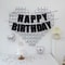 Happy Birthday Decorations Oversized Silver Mosaic Heart Glitter Banner 5