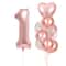 10Piece Rose Golden Foil Balloon Set 8
