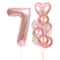 10Piece Rose Golden Foil Balloon Set 14