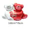 Two Bear Hug Love Heart Foil Balloon 1