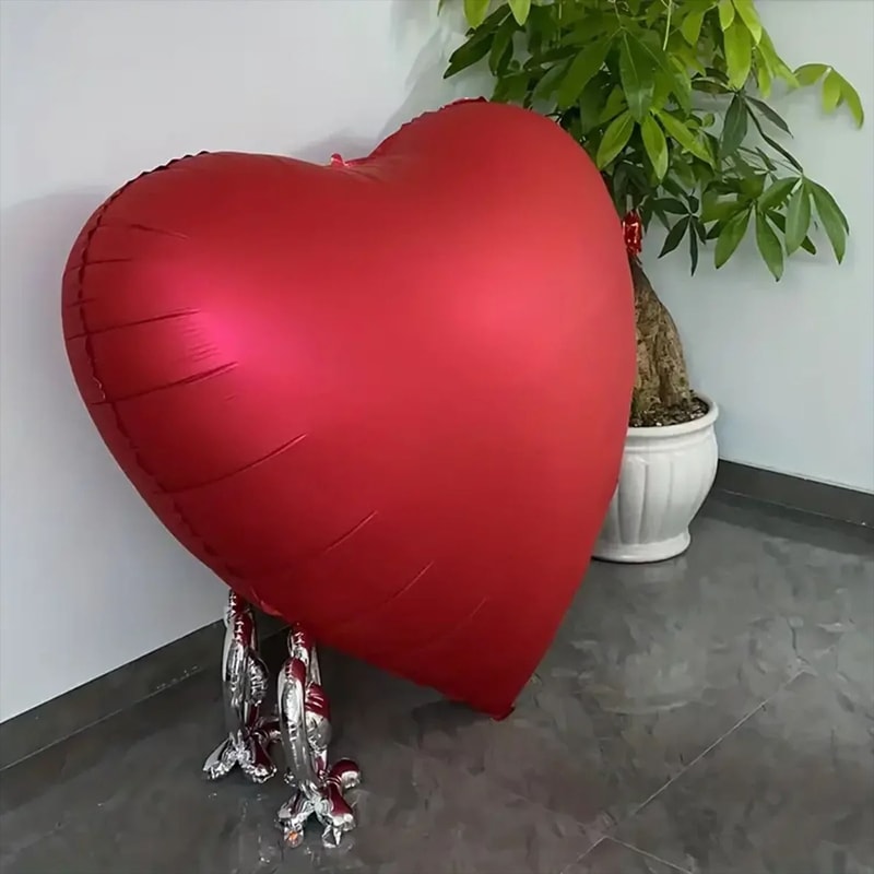 60Inch Oversized HeartShaped Foil Balloon 4