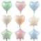 10Piece 18Inch Heart Foil Balloons Pink Sage Green Set 1
