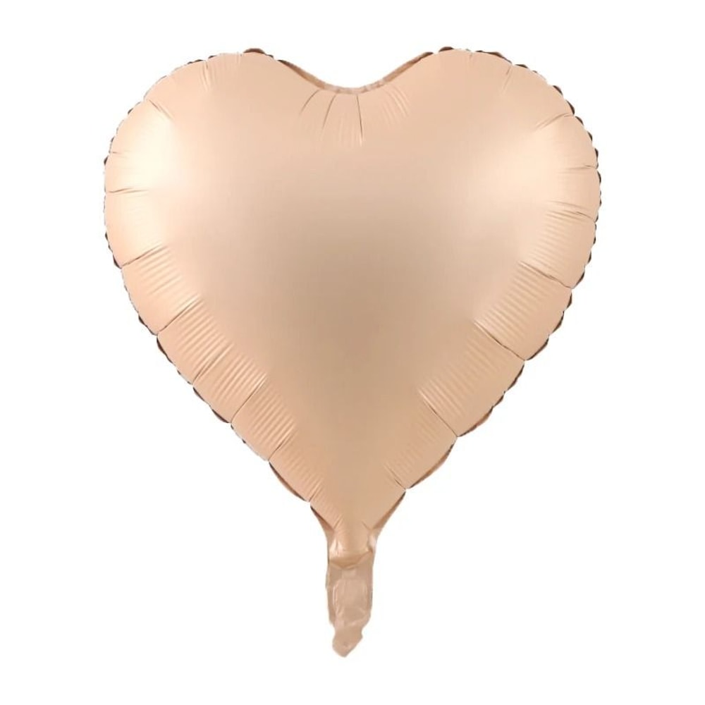 10Piece 18Inch Heart Foil Balloons Pink Sage Green Set 10