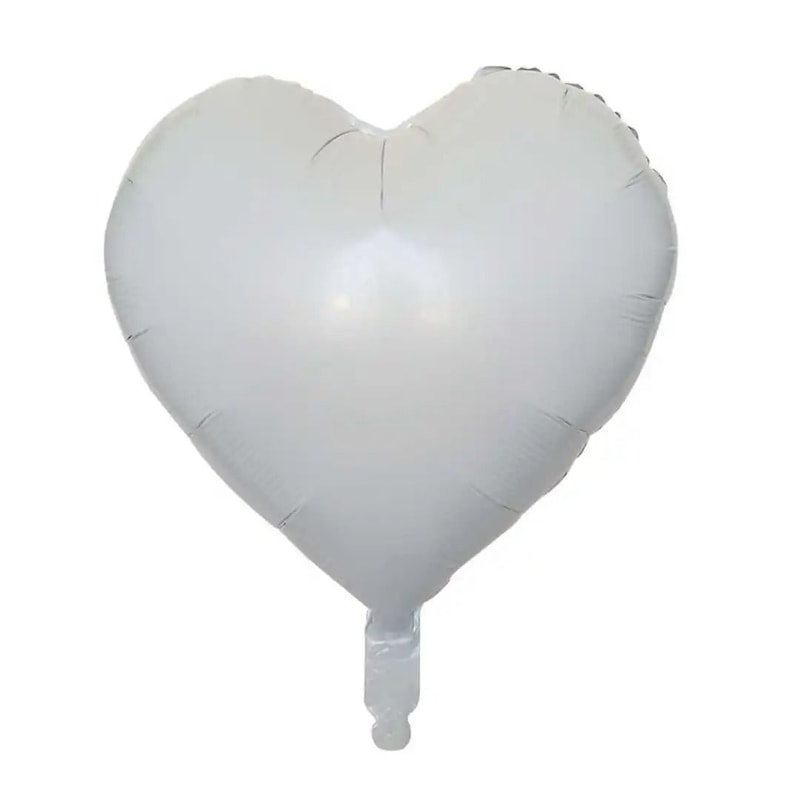 10Piece 18Inch Heart Foil Balloons Pink Sage Green Set 11