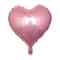 10Piece 18Inch Heart Foil Balloons Pink Sage Green Set 13