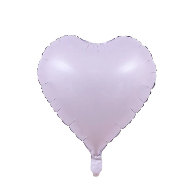 10Piece 18Inch Heart Foil Balloons Pink Sage Green Set 7