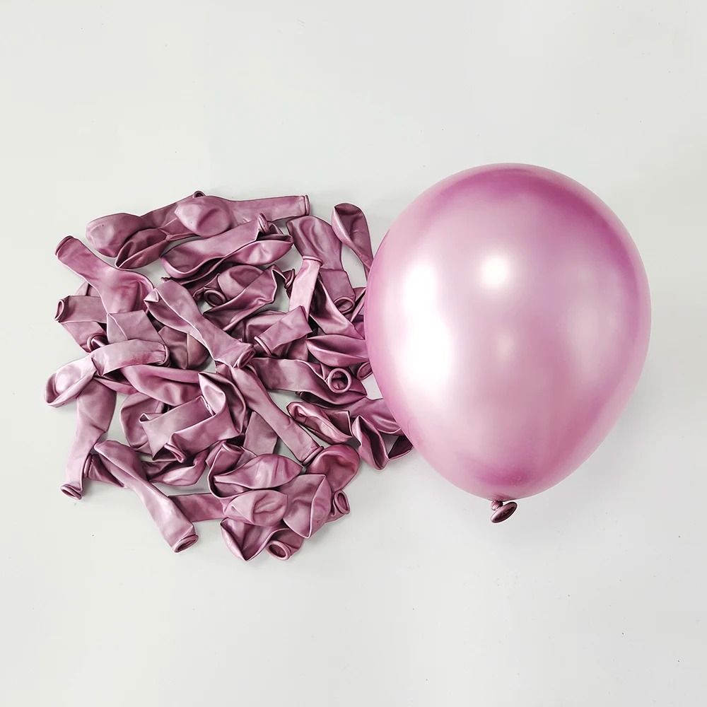 10Piece 10Inch Metallic Chrome Latex Balloons 4