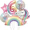 32Inch Rainbow Unicorn Gradient Number Balloon 11