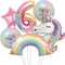32Inch Rainbow Unicorn Gradient Number Balloon 11
