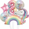 32Inch Rainbow Unicorn Gradient Number Balloon 12