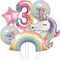 32Inch Rainbow Unicorn Gradient Number Balloon 4