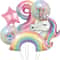 32Inch Rainbow Unicorn Gradient Number Balloon 13