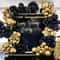 43Piece Gold Black Confetti Latex Balloon Set 1