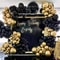 43Piece Gold Black Confetti Latex Balloon Set 1