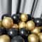 43Piece Gold Black Confetti Latex Balloon Set 3