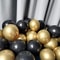 43Piece Gold Black Confetti Latex Balloon Set 3