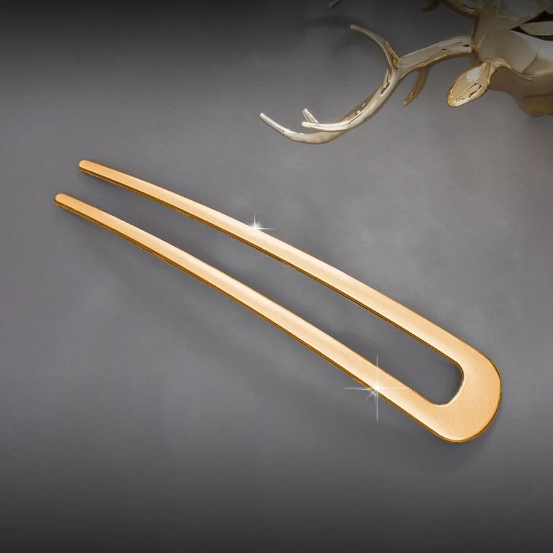 Elegant UShape Shell Enamel Hair Stick 11