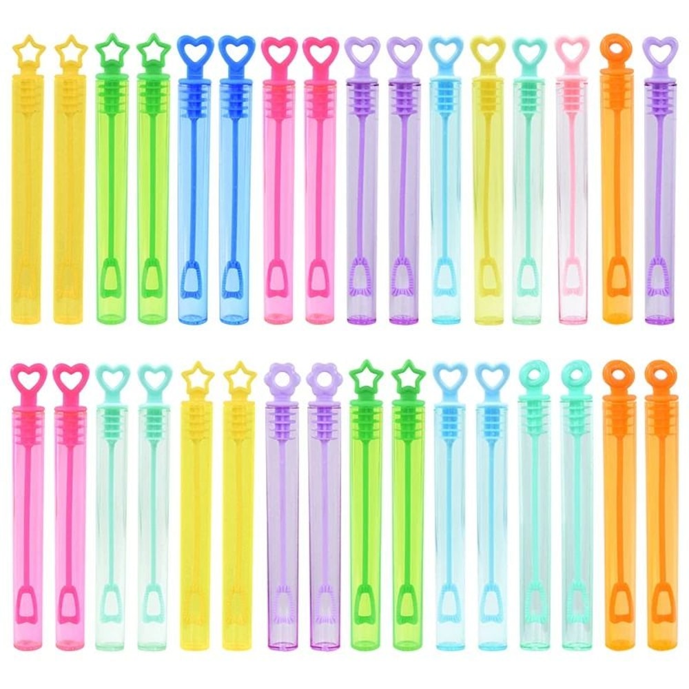 10Piece Heart Wand Bubble Soap Tubes 0