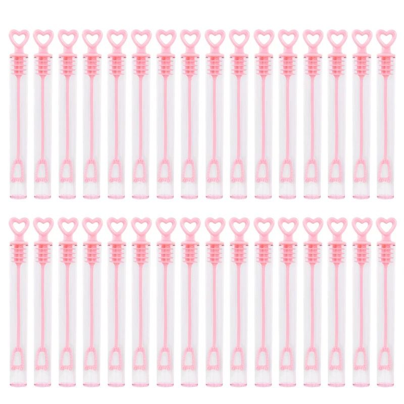 10Piece Heart Wand Bubble Soap Tubes 9