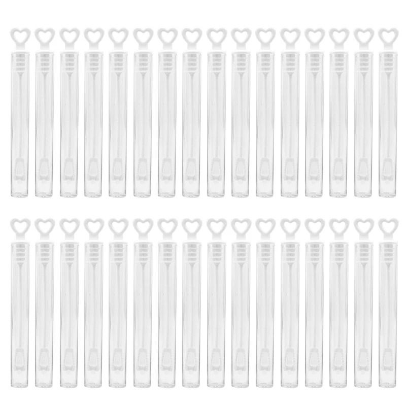 10Piece Heart Wand Bubble Soap Tubes 10