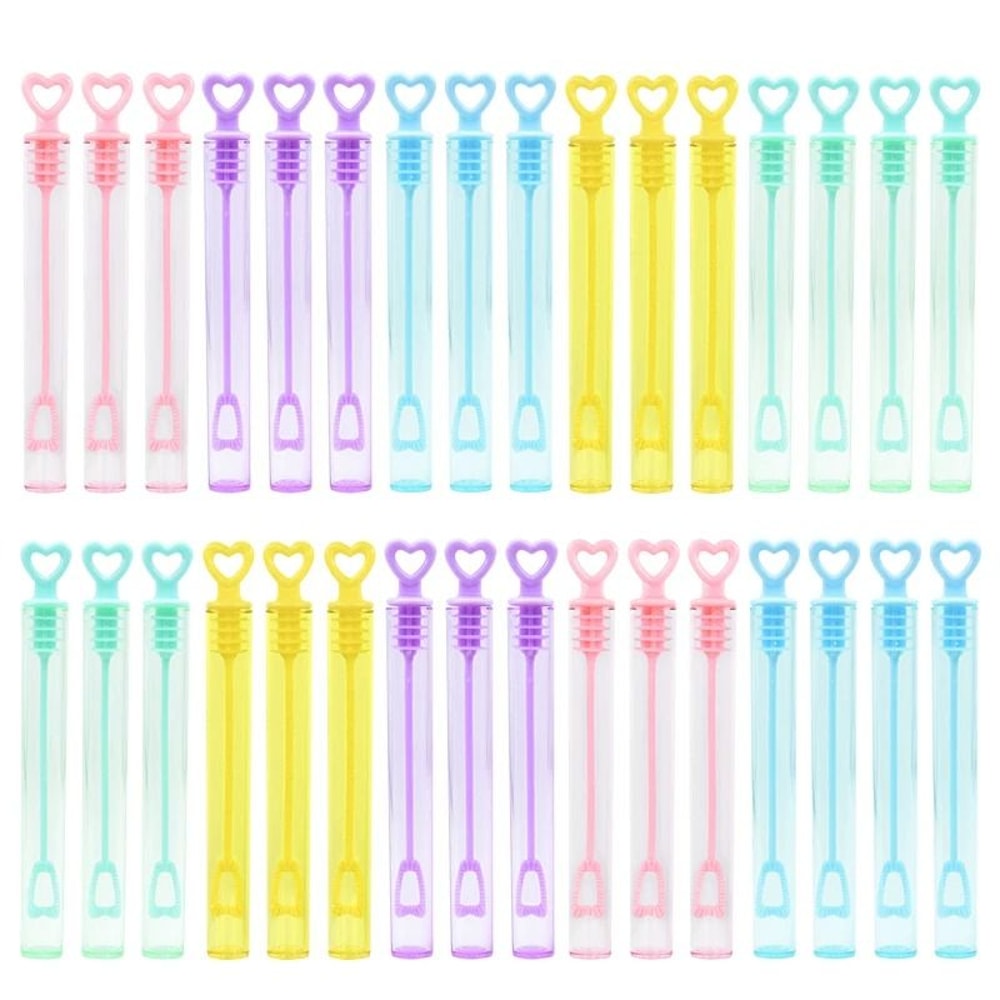 10Piece Heart Wand Bubble Soap Tubes 8