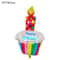Standing Birthday Cake Foil Balloon With Base 15