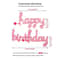 2Piece Pink Purple Happy Birthday Foil Balloon Set 5