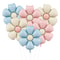 6Piece Matte Candy Daisy Foil Balloon Set 10